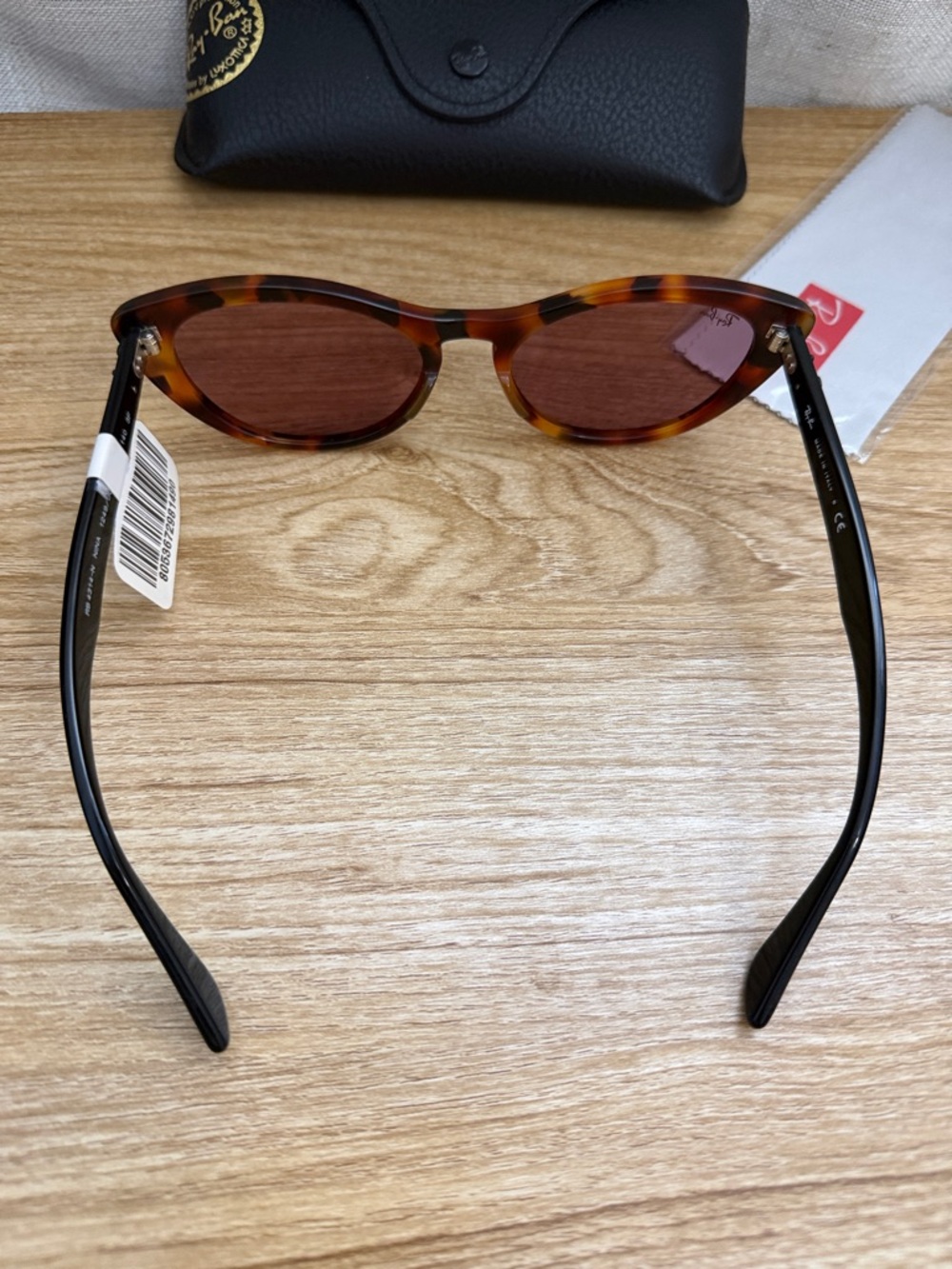 Ray-Ban Cat Sunglasses Nina ORB4314N 54/18  Tortoise Front with Temples - Picture 6 of 8